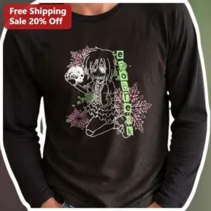 Egobreak Long Sleeve Tee Anime Ene Kuroha Shiroha Gothic Streetwear Merch available at our Los Angeles warehouse