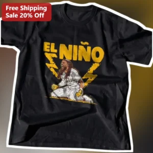 El Niño Tee Baseball Player Graphic Shirt Vintage Sports Apparel Gift for Men Women available at our Los Angeles warehouse