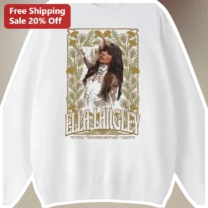 Ella Langley Vintage Concert Poster Sweatshirt Country Music Fan Gift available at our Los Angeles warehouse