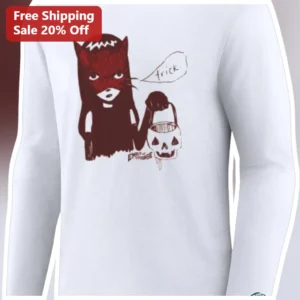 Emily Strange Trick Long Sleeve Tee Gothic Spooky Cute Halloween Shirt available at our Los Angeles warehouse