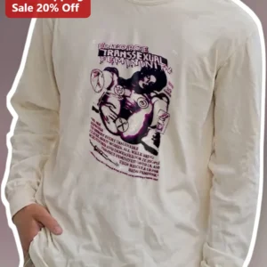 Enforce Transsexual Femininity Long Sleeve Tee Punk Protest Art Activism Apparel available at our Los Angeles warehouse