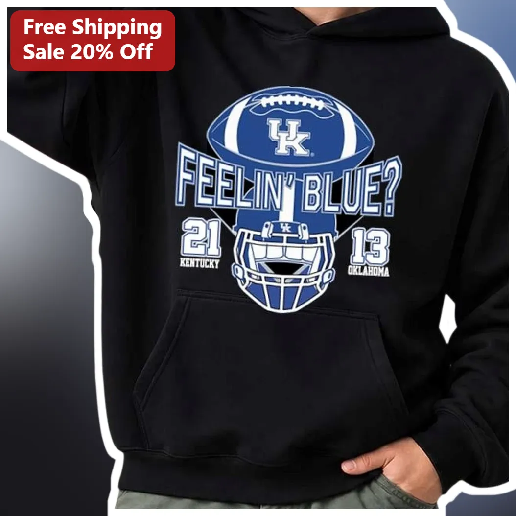 Feelin' Blue? College Football Rivalry Hoodie Custom Name Number Gift for Men Women available at our Los Angeles warehouse