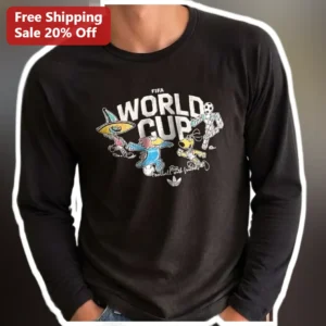 FIFA World Cup Football With Friends Long Sleeve Tee Retro Soccer Fan Gift available at our Los Angeles warehouse