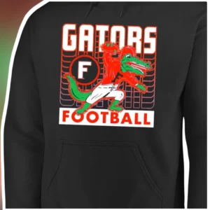 Florida Gators Football Mascot Hoodie Retro Collegiate Game Day Pullover for Men available at our Los Angeles warehouse