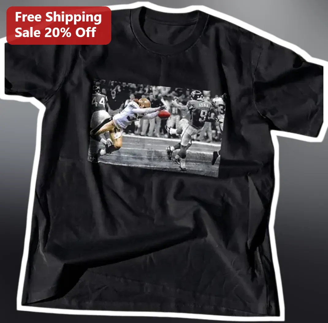 Football Catch Action Photo Tee American Football Player Wide Receiver Gift available at our Los Angeles warehouse