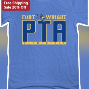 Fort Wright PTA Elementary Tee School Spirit Blue Jay Mascot Gift available at our Los Angeles warehouse