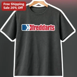 Fred Darts Tee Smosh Parody Baseball Logo Graphic T-Shirt Funny Darts Player Gift available at our Los Angeles warehouse