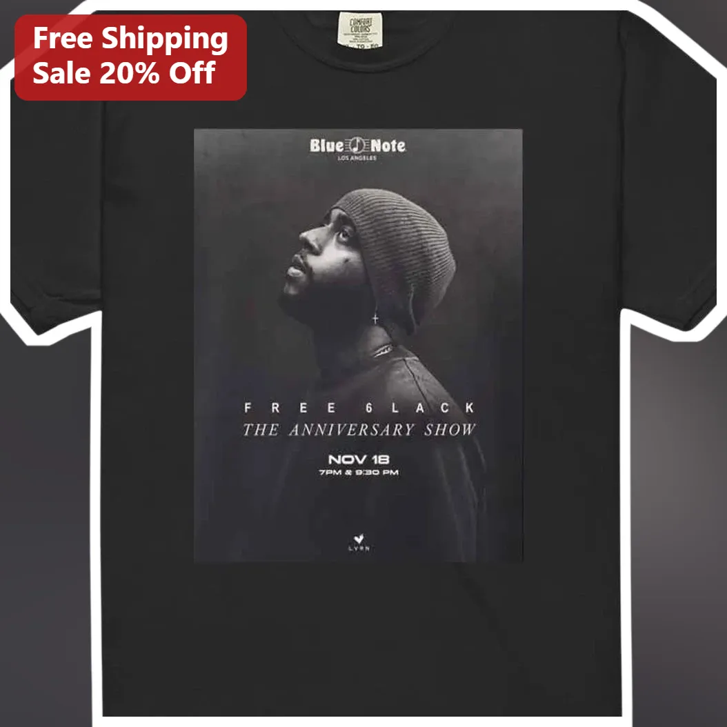 Free 6Lack The Anniversary Show Graphic Tee Hip Hop Rapper M — Los Angeles Free 6Lack The Anniversary Show Graphic Tee Hip Hop Rapper Merch available at our Los Angeles warehouse