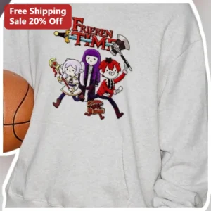 Frieren Time Sweatshirt Frieren Beyond Journey's End Anime Chibi Fern Stark Graphic Crewneck available at our Los Angeles warehouse