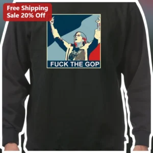Fuck The GOP Long Sleeve Tee Political Protest Graphic Shirt For Women Men available at our Los Angeles warehouse