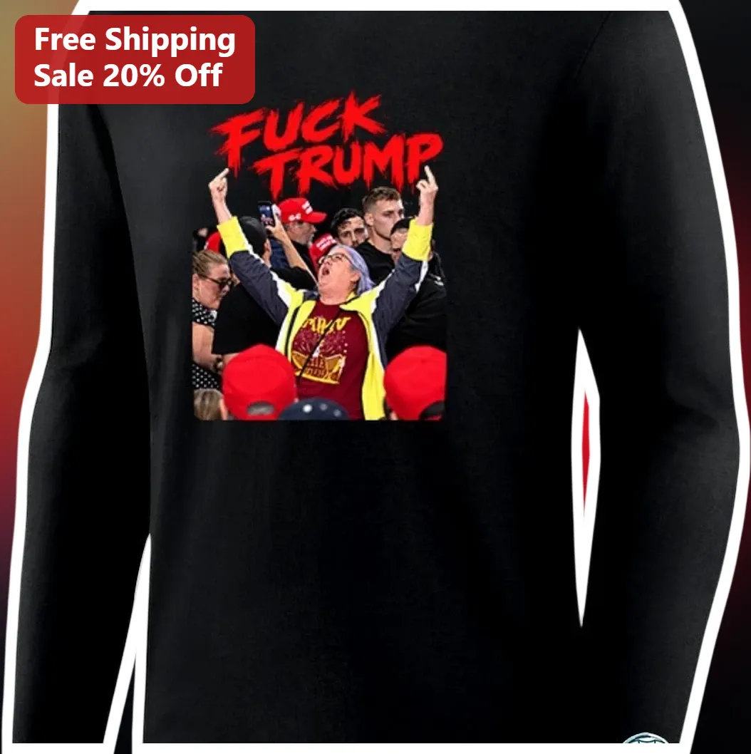 Fuck Trump Long Sleeve Shirt Anti-Trump Political Protest Ap — Los Angeles Fuck Trump Long Sleeve Shirt Anti-Trump Political Protest Apparel for Men Women available at our Los Angeles warehouse