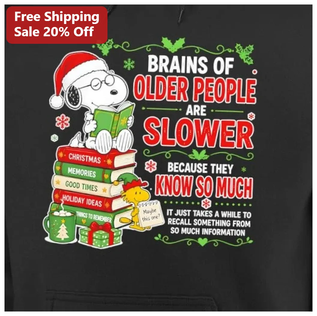 Funny Snoopy Christmas Hoodie Older People Brain Recall Humo — Los Angeles Funny Snoopy Christmas Hoodie Older People Brain Recall Humor Gift for Grandparents available at our Los Angeles warehouse
