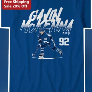 Gavin McKenna Hockey Player Graphic Tee Ice Sports Fan Apparel Gift available at our Los Angeles warehouse