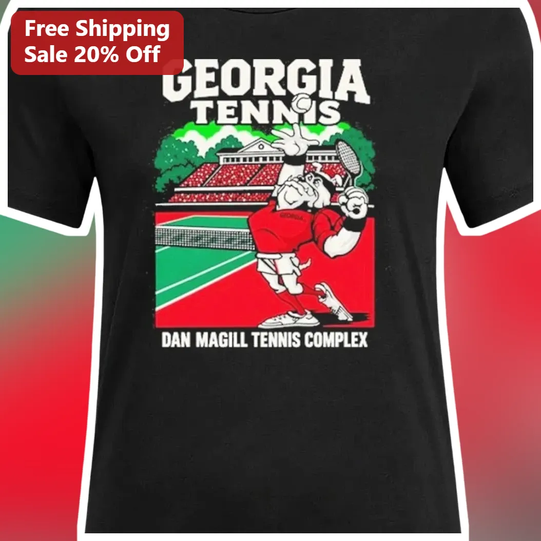 Georgia Tennis Dan Magill Tennis Complex Hairy Dawg Retro Vi — Los Angeles Georgia Tennis Dan Magill Tennis Complex Hairy Dawg Retro Vintage Graphic Tee available at our Los Angeles warehouse