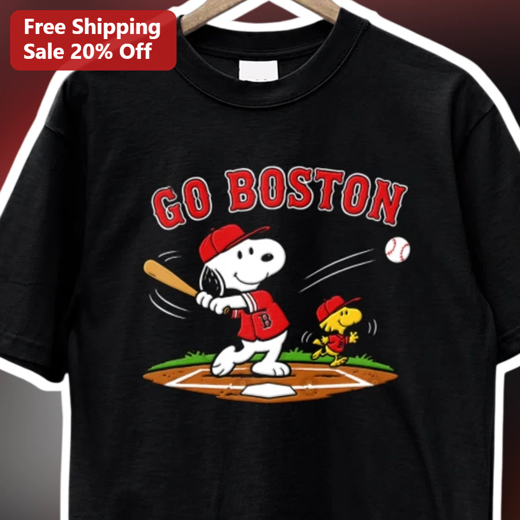 Go Boston Tee Snoopy Red Sox Baseball Graphic Shirt for Men — Los Angeles Go Boston Tee Snoopy Red Sox Baseball Graphic Shirt for Men Women available at our Los Angeles warehouse