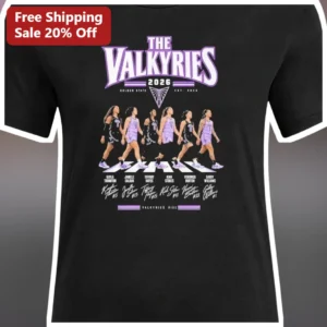 Golden State Valkyries Rise Tee The Valkyries WNBA Fan Gear Apparel available at our Los Angeles warehouse