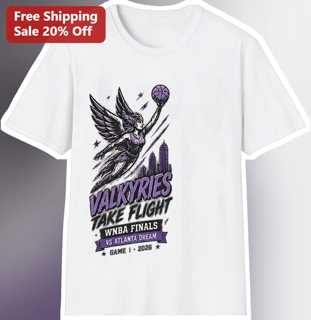 Golden State Valkyries Take Flight WNBA Finals vs Atlanta Dr — Los Angeles Golden State Valkyries Take Flight WNBA Finals vs Atlanta Dream Tee available at our Los Angeles warehouse