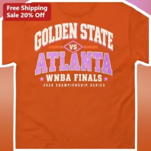 Golden State vs Atlanta WNBA Finals 2026 Championship Series Retro Collegiate Tee available at our Los Angeles warehouse