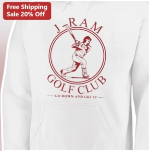 Golf Club Go Down And Get It Hoodie Baseball Varsity Pullover Gift available at our Los Angeles warehouse