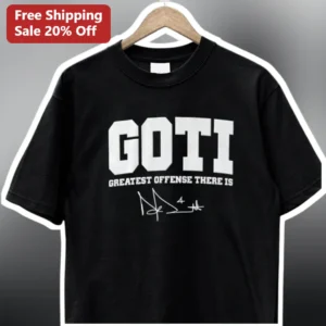 GOTI Greatest Offense There Is Lionel Messi Signature Graphic Tee Soccer Fan Gift available at our Los Angeles warehouse