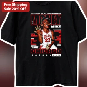 Greatest of All Time Money Mike Six Rings The C Motivational Sports Tee for Basketball Fans available at our Los Angeles warehouse