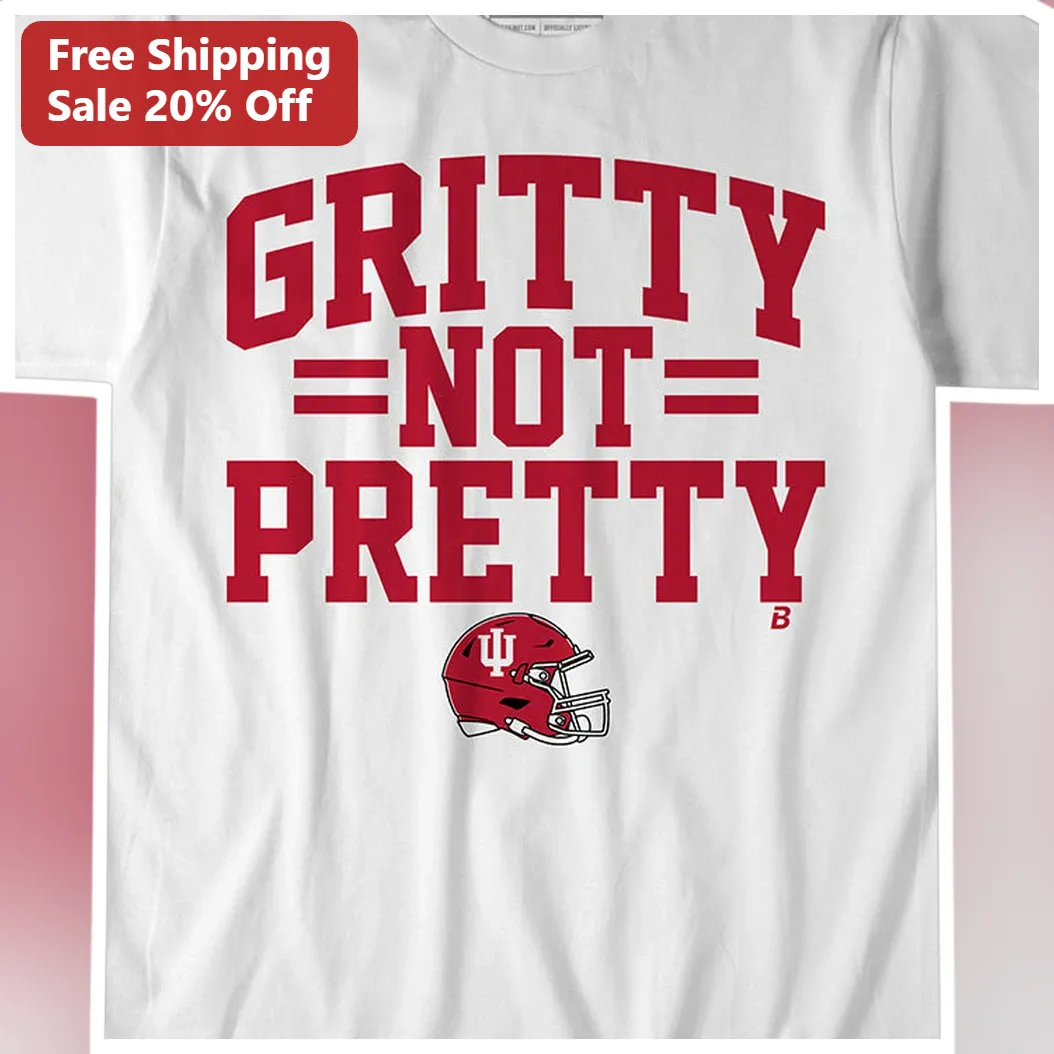 Gritty Not Pretty Football Helmet Graphic Tee for Women Men College Sports Fan Gift available at our Los Angeles warehouse