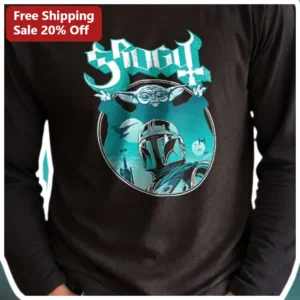 Grogu The Mandalorian Long Sleeve Shirt Baby Yoda Star Wars Fan Gift Apparel available at our Los Angeles warehouse