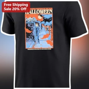 Halloween Michael Myers Screen Shocker Graphic Tee Horror...
