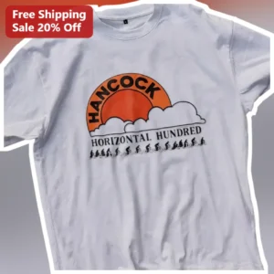 Hancock Horizontal Hundred Retro Cycling Tee Vintage Bike Club Graphic Shirt available at our Los Angeles warehouse