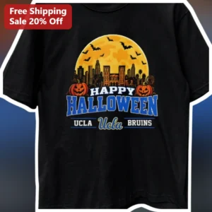 Happy Halloween UCLA Bruins Tee College Spirit Fan...