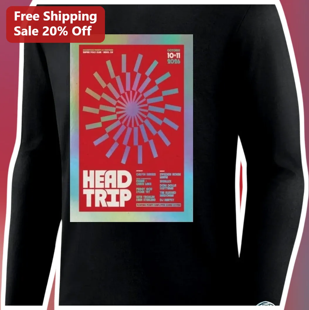 Head Trip Long Sleeve Shirt EDM Festival Rave Merch Psychedelic Holographic Graphic Apparel available at our Los Angeles warehouse