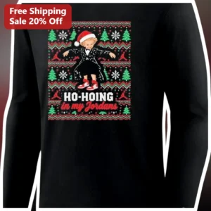 HO-HOING in my Jordans Long Sleeve Tee Home...