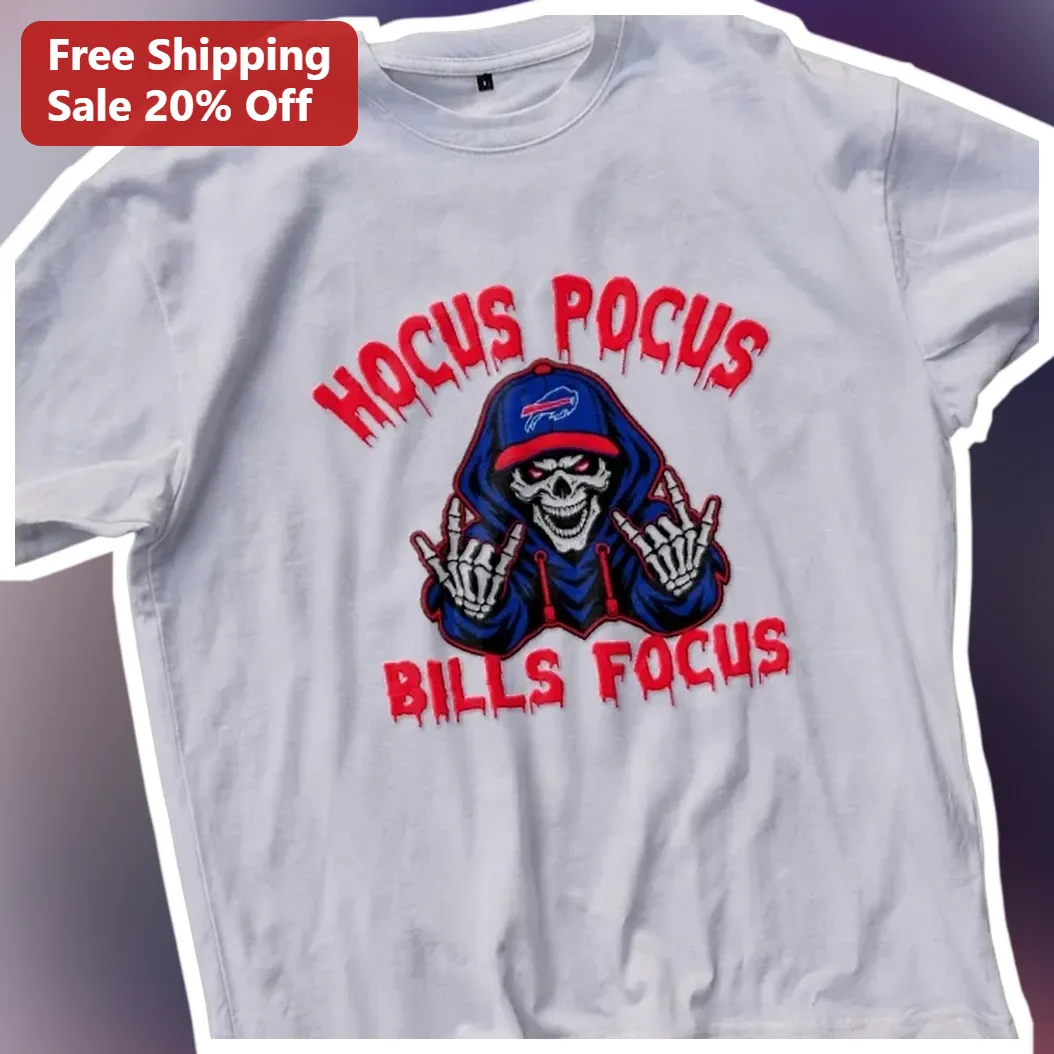 Hocus Pocus Bills Focus Buffalo Bills Halloween Skeleton Gra — Los Angeles Hocus Pocus Bills Focus Buffalo Bills Halloween Skeleton Graphic Tee available at our Los Angeles warehouse