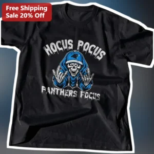 Hocus Pocus Panthers Focus Halloween Skeleton Tee available at our Los Angeles warehouse