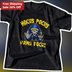 Hocus Pocus Rams Focus Tee Halloween Football Graphic Shirt for LA Rams Fans available at our Los Angeles warehouse