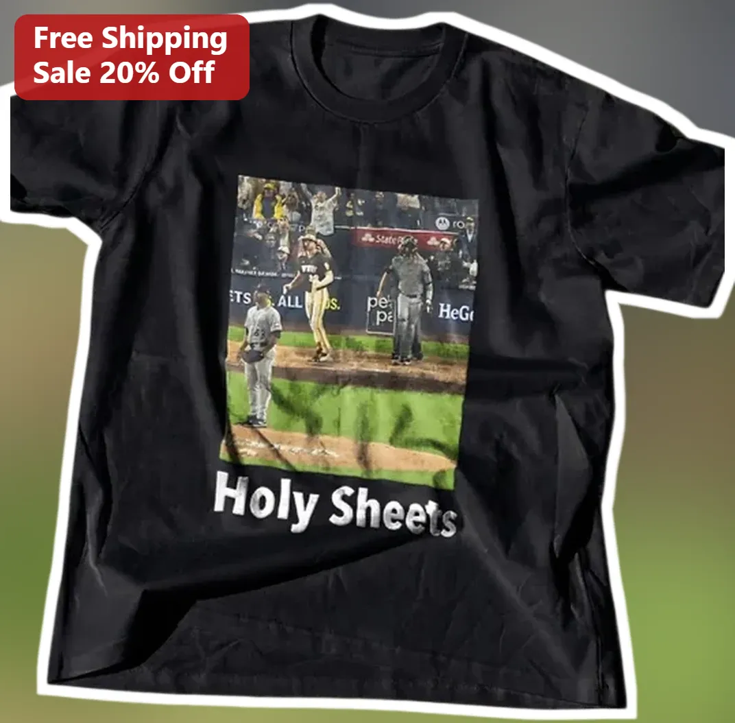 Holy Sheets Tee Gavin Sheets Padres Baseball Meme Shirt for — Los Angeles Holy Sheets Tee Gavin Sheets Padres Baseball Meme Shirt for Men Women available at our Los Angeles warehouse