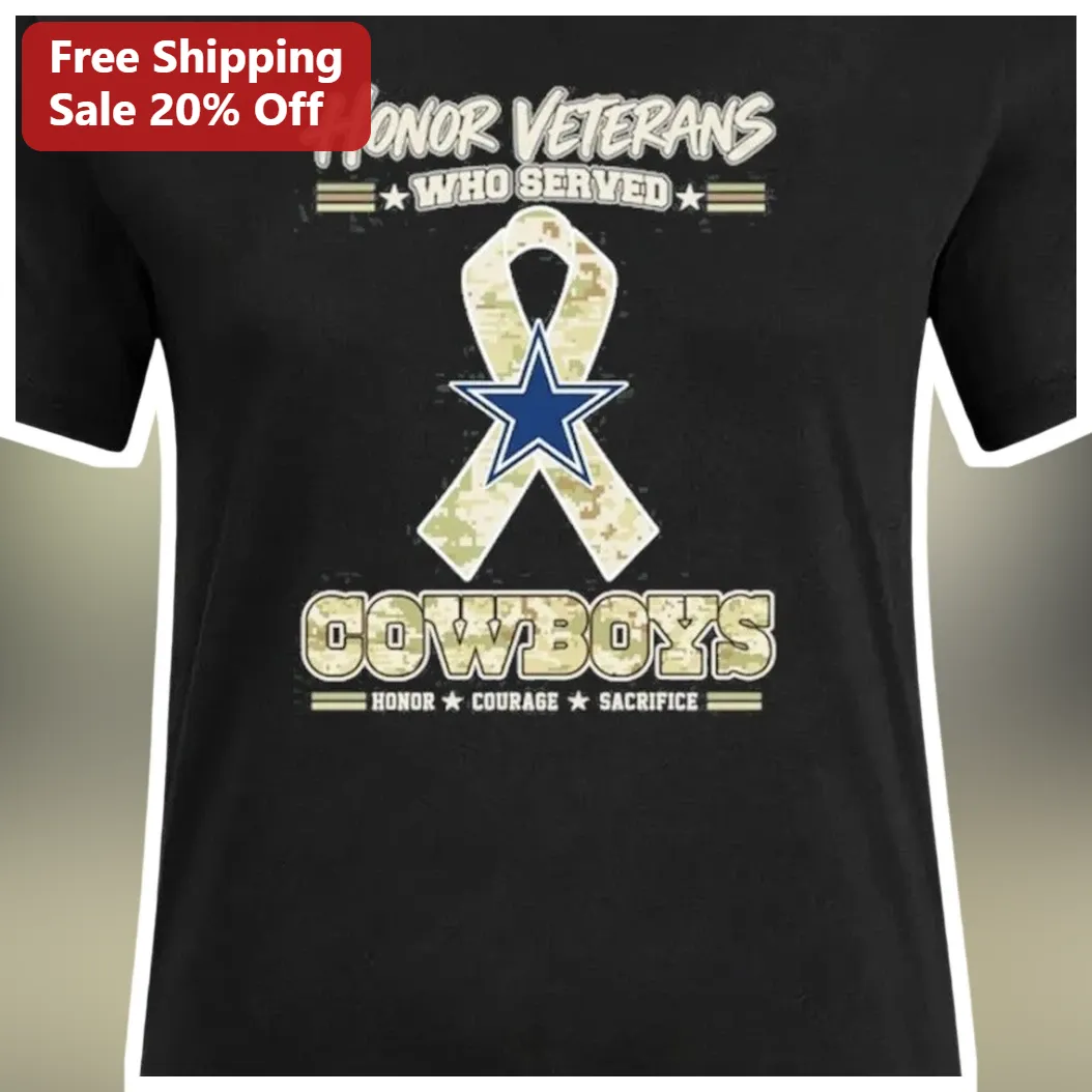 Honor Veterans Who Served Cowboys Tee Military Appreciation — Los Angeles Honor Veterans Who Served Cowboys Tee Military Appreciation Gift for Men Women available at our Los Angeles warehouse