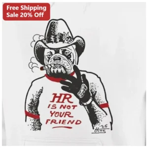 HR Is Not Your Friend Bulldog Baseball Hoodie Funny Sports Gift available at our Los Angeles warehouse