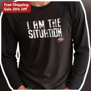 I AM THE SITUATION Long Sleeve Tee Mike Sorrentino Jersey Shore Reality TV Icon Apparel available at our Los Angeles warehouse