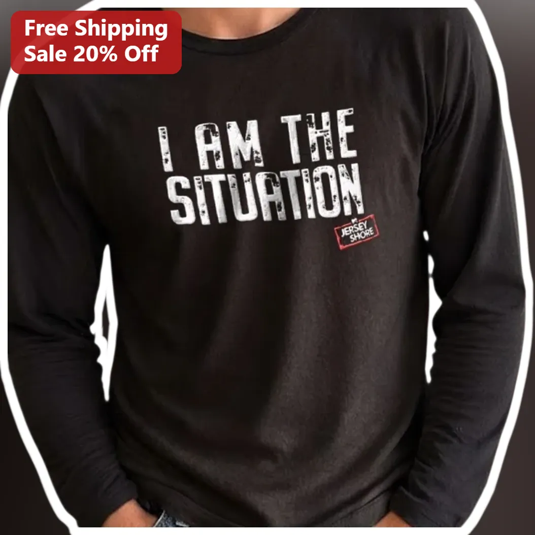 I AM THE SITUATION Long Sleeve Tee Mike Sorrentino Jersey Shore Reality TV Icon Apparel available at our Los Angeles warehouse