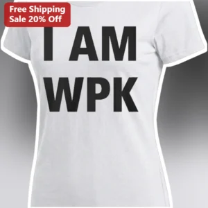 I Am WPK Bold Statement Graphic Tee for Women Minimalist Typography Shirt available at our Los Angeles warehouse