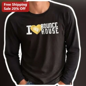 I BOUNCE HOUSE Long Sleeve Tee UCF Knights College Football Fan Gift available at our Los Angeles warehouse