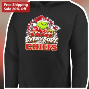 I HATE EVERYBODY EXCEPT CHIEFS The Grinch Christmas...