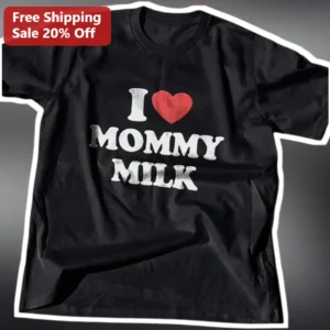 I Love Mommy's Milk Breastfeeding Shirt Vintage Distressed Tee New Mom Gift available at our Los Angeles warehouse