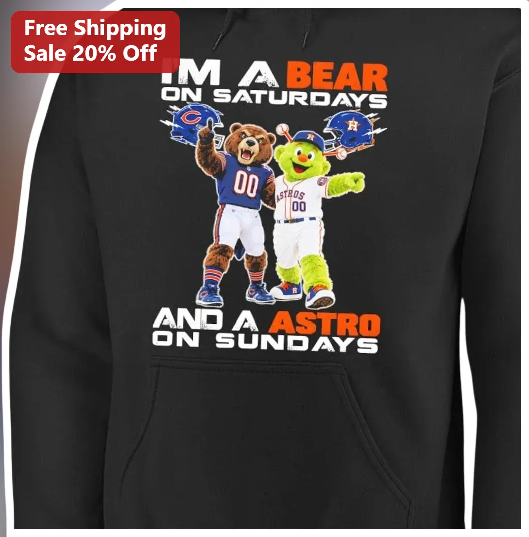 I'm A Bear On Saturdays And A Astro On Sundays Hoodie — Los Angeles I'm A Bear On Saturdays And A Astro On Sundays Hoodie available at our Los Angeles warehouse
