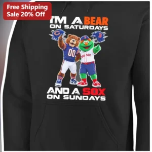 I'M A BEAR ON SATURDAYS AND A SOX ON SUNDAYS Hoodie available at our Los Angeles warehouse