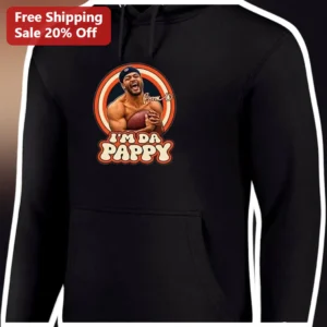I'M DA PAPPY Hoodie Patrick Mahomes NFL Dad Gift Retro Football Graphic Sweatshirt for Men available at our Los Angeles warehouse