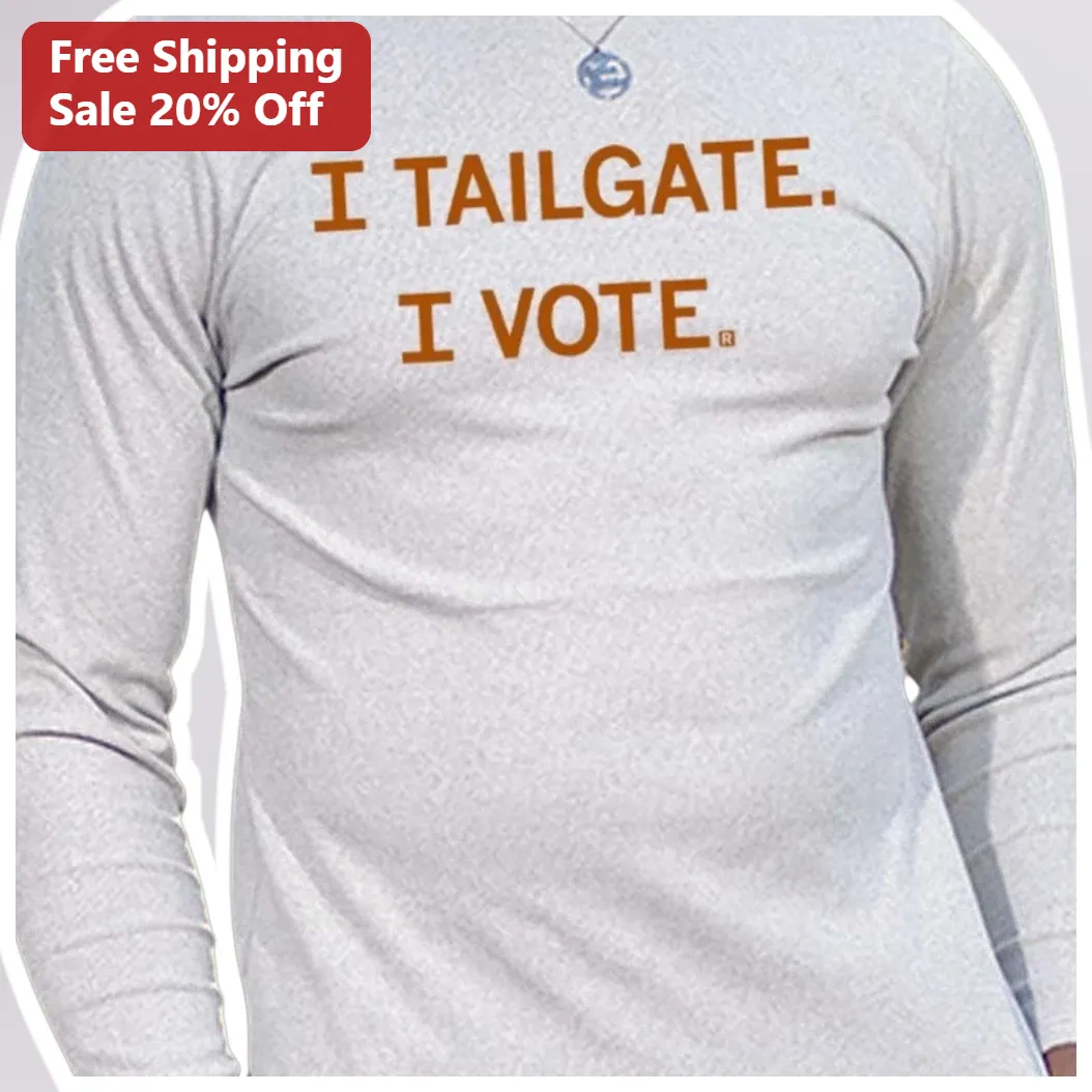 I Tailgate I Vote Long Sleeve Tee Football Season Game Day A — Los Angeles I Tailgate I Vote Long Sleeve Tee Football Season Game Day Apparel available at our Los Angeles warehouse