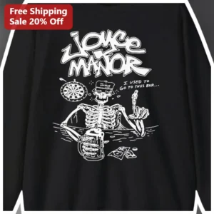 I Used to Go to This Bar Long Sleeve Tee Skeleton at Bar Graphic Shirt for Men Women Gift available at our Los Angeles warehouse