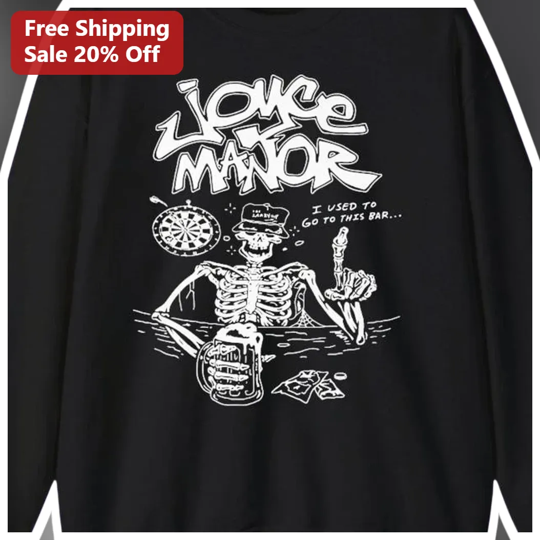 I Used to Go to This Bar Long Sleeve Tee Skeleton at Bar Graphic Shirt for Men Women Gift available at our Los Angeles warehouse